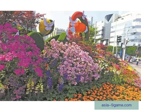 金奖花坛璀璨绽放迎五一节日景观焕新城市风貌
